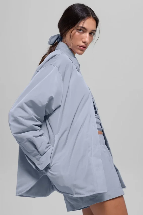 Chaqueta tipo «shacket» Socialite - Escarcha de invierno