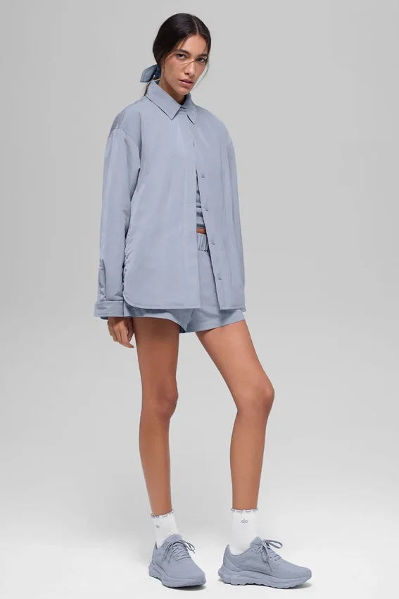 Chaqueta tipo «shacket» Socialite - Escarcha de invierno