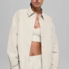 Chaqueta tipo «shacket» Socialite - Hueso