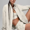 Chaqueta tipo «shacket» Socialite - Hueso