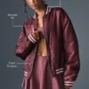 Chaqueta universitaria Afterglow - Burdeos trufado