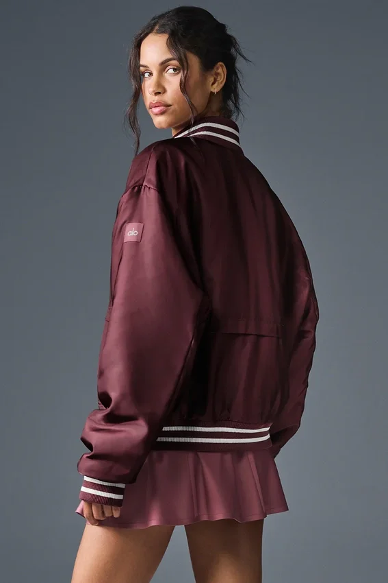 Chaqueta universitaria Afterglow - Burdeos trufado