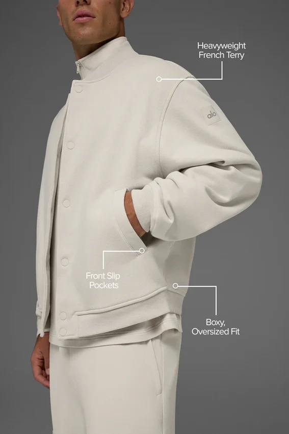 Chaqueta universitaria Renown - Color hueso