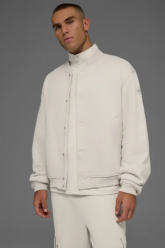 Chaqueta universitaria Renown - Color hueso
