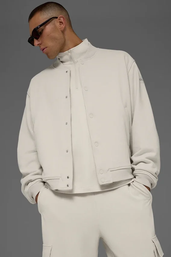 Chaqueta universitaria Renown - Color hueso