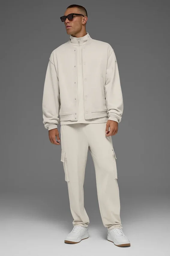 Chaqueta universitaria Renown - Color hueso