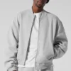 Chaqueta universitaria Renown - Gris jaspeado deportivo
