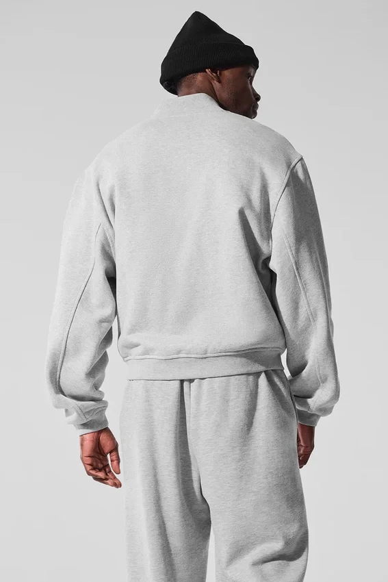 Chaqueta universitaria Renown - Gris jaspeado deportivo