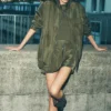 Chaqueta Work It Bomber - Verde oliva