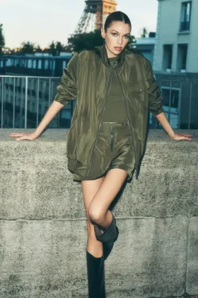 Chaqueta Work It Bomber - Verde oliva
