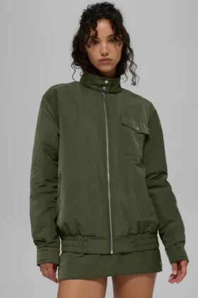Chaqueta Work It Bomber – Verde oliva