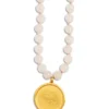 Collar Mala de cuarzo rosa