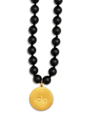 Collar Mala de ónix negro