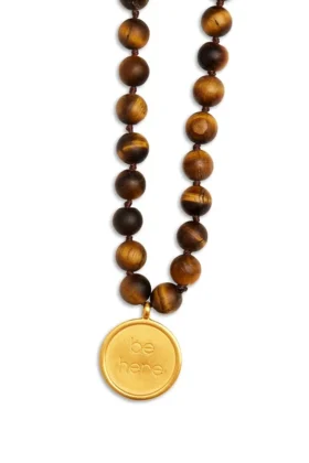 Collar Mala de ojo de tigre