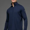 Conquer 1/4 Zip Reform de manga larga - Azul marino