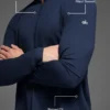 Conquer 1/4 Zip Reform de manga larga - Azul marino