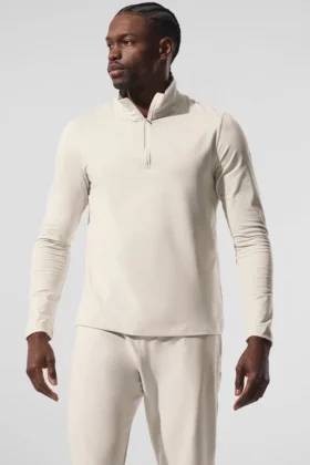 Conquer 1/4 Zip Reform de manga larga - Bone