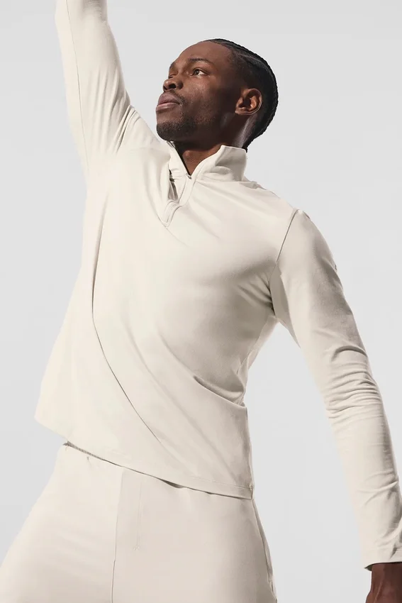 Conquer 1/4 Zip Reform de manga larga - Bone
