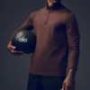 Conquer 1/4 Zip Reform de manga larga - Brownstone