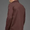 Conquer 1/4 Zip Reform de manga larga - Brownstone