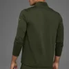 Conquer 1/4 Zip Reform de manga larga - Verde oliva