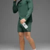 Conquer 1/4 Zip Reform de manga larga - Verde trébol