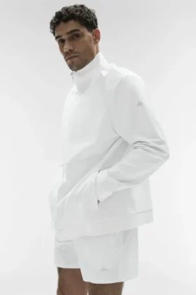 Conquer Max con cuello alto y cremallera completa - Blanco