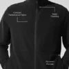 Conquer Max con cuello alto y cremallera completa - Negro