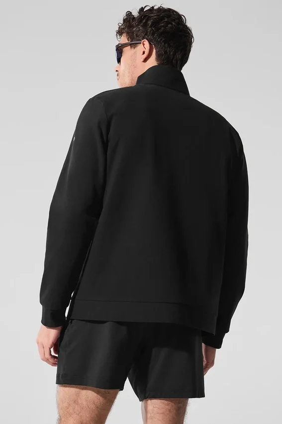 Conquer Max con cuello alto y cremallera completa - Negro
