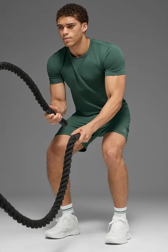Conquer Reform, camiseta de cuello redondo y manga corta - Verde trébol