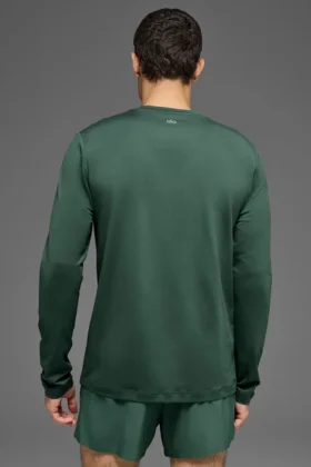 Conquer Reform de cuello redondo y manga larga – Verde trébol