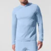 Conquer Reform de manga larga con capucha - Azul concha