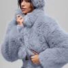 Diademas Wintersun de peluche sintético opulentos - Winter Frost