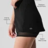 Falda Alosoft «Serve It Up» - Negro