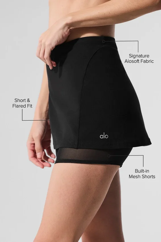 Falda Alosoft «Serve It Up» - Negro