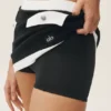 Falda «Capri Dream» de algodón y cachemira High-Waist - Negro/Blanco