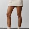 Falda cargo de punto Scholar - Avena jaspeada