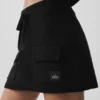 Falda cargo de punto Scholar - Negro