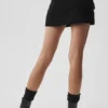 Falda cargo de punto Scholar - Negro