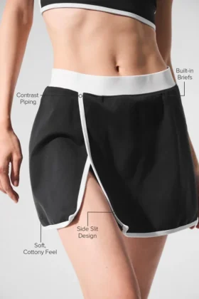 Falda de Airbrush de corte aerodinámico – Negro/Blanco