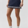 Falda de punto estilo jersé Tennis Club - Azul marino/Marfil