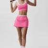 Falda de tenis Airbrush Better Together - Rosa Paraíso/Blanco