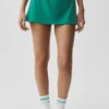 Falda de tenis Alo Softsculpt Amp It up - Emerald Isle