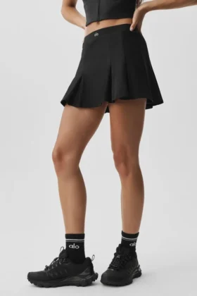 Falda de tenis Alo Softsculpt Topspin - Negro