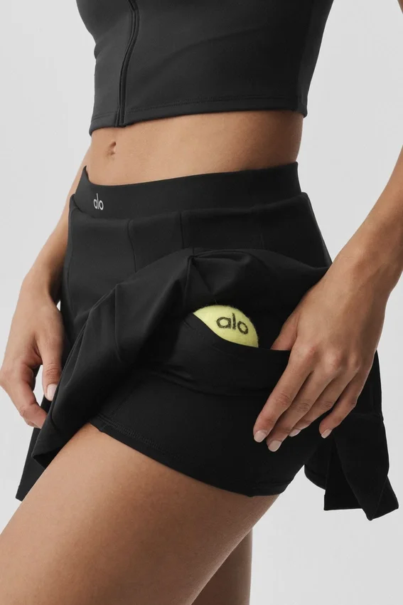 Falda de tenis Alo Softsculpt Topspin - Negro