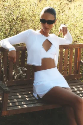 Falda de tenis Alosoft Affection - Blanca