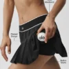 Falda de tenis de talle bajo «Amp It up» - Negro