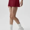 Falda de tenis de talle bajo «Amp It up» – Rojo «Summer Romance»