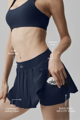 Falda de tenis «Double or Nothing» – Azul marino