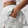 Falda de tenis Double or Nothing - Blanca